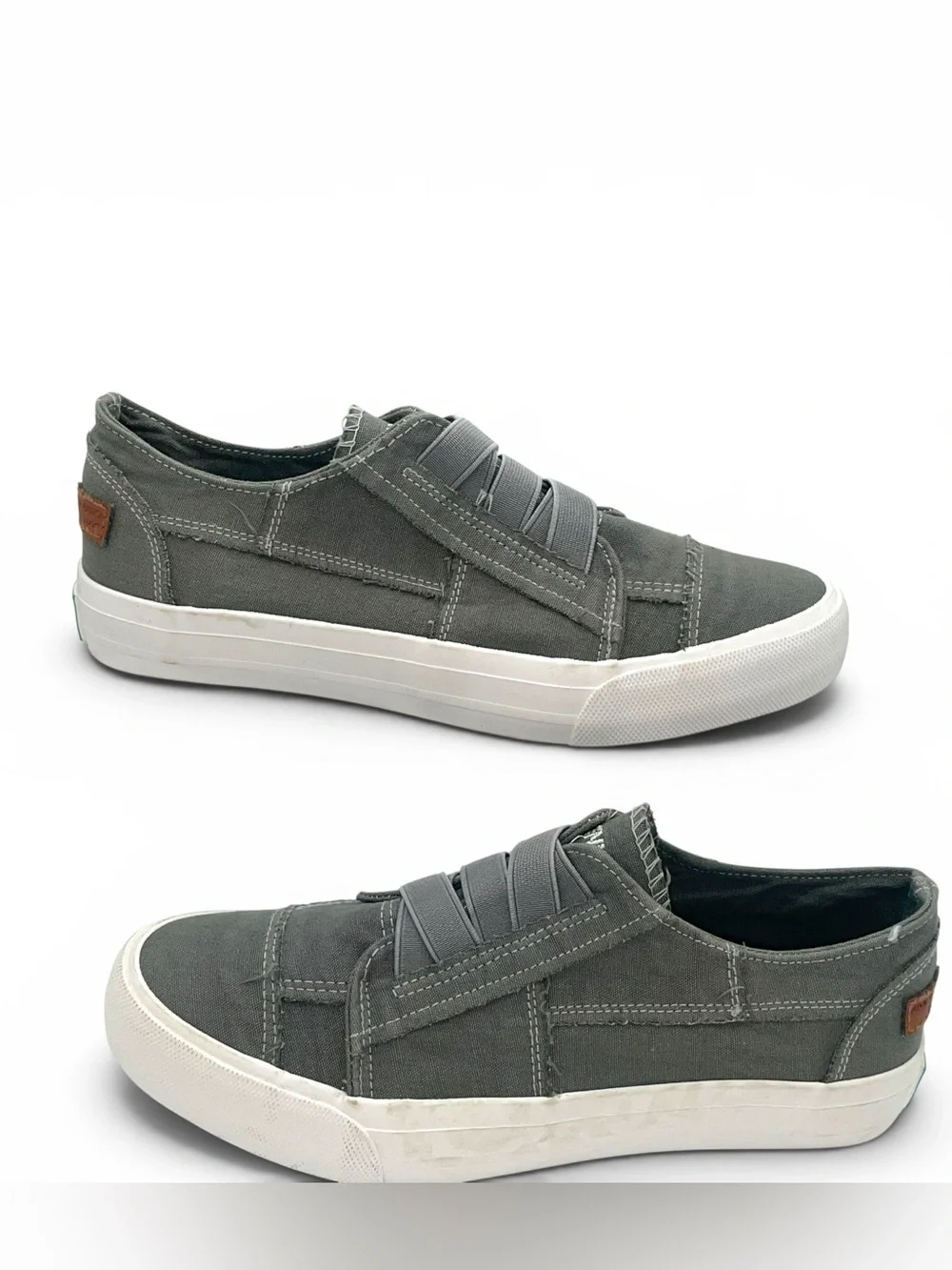 Jenn Ardor Sport Gray Canvas Slip On Sneakers Women’s Size 7 - Picture 2 of 5